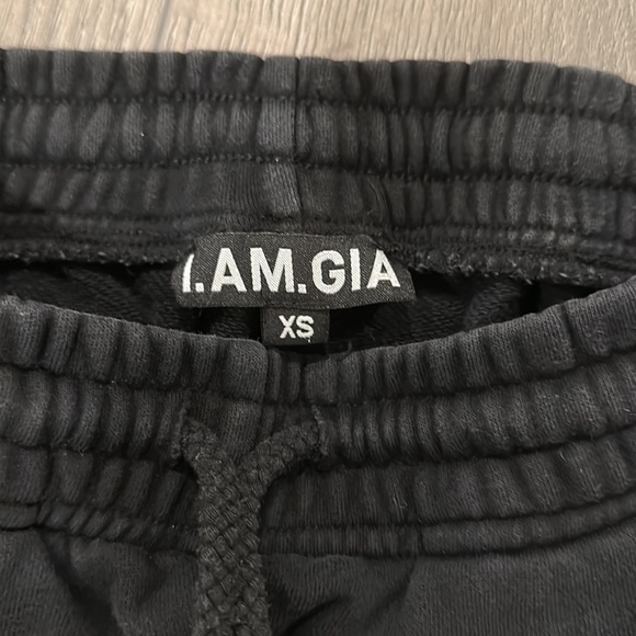 Black I.AM.GIA sweatpants with green logo - Picture 2 of 3